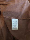 Brown Textured Midi Skirt (XL)