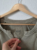 Aerie Olive Crochet Sweatshirt (XL)