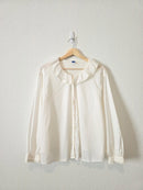 Collared Puff Sleeve Blouse (2X)