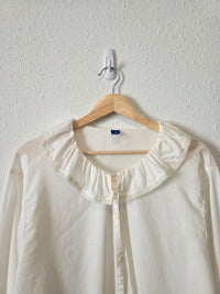 Collared Puff Sleeve Blouse (2X)