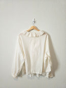 Collared Puff Sleeve Blouse (2X)