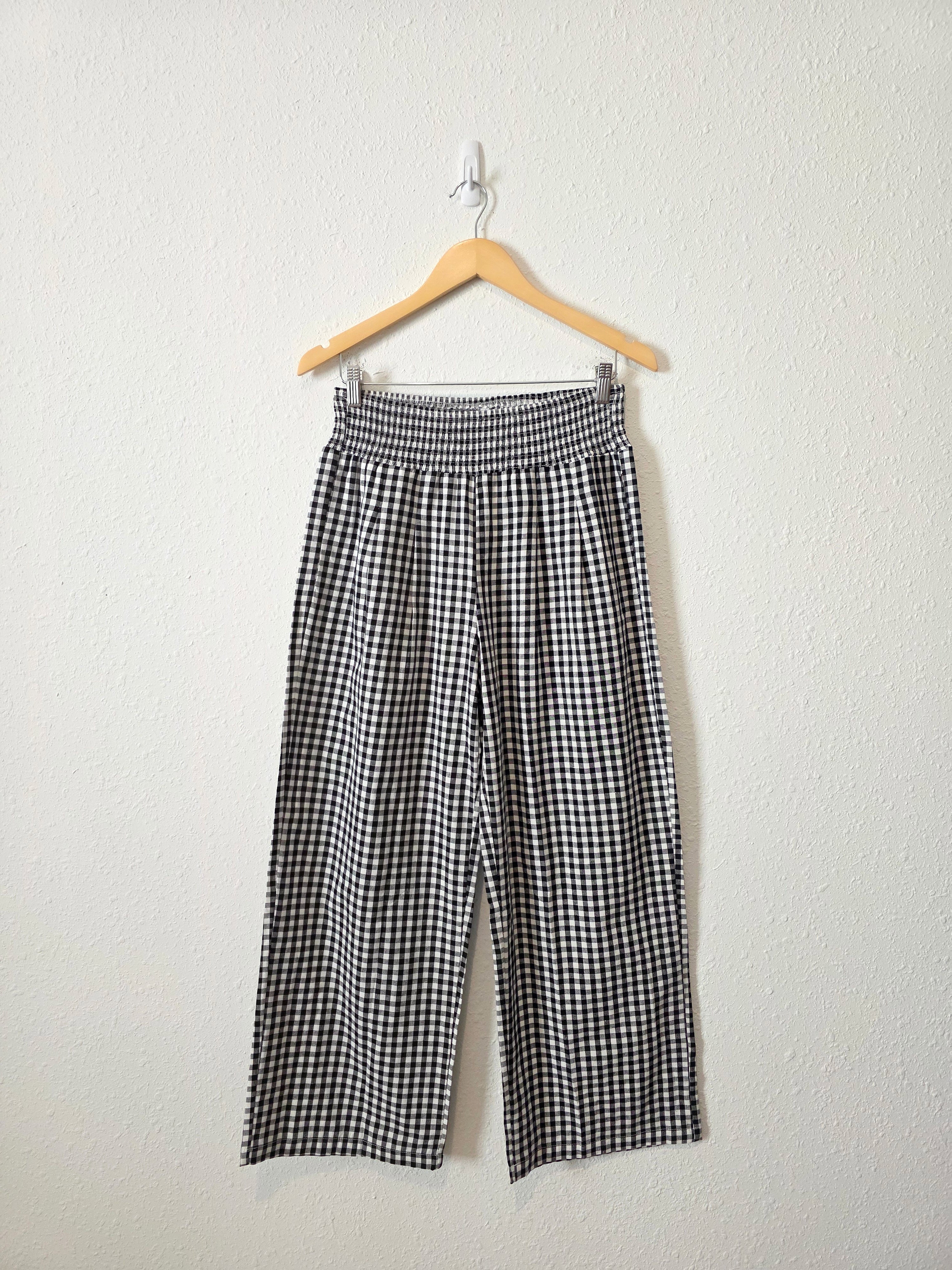 NEW Gingham Wide Leg Pants (M)
