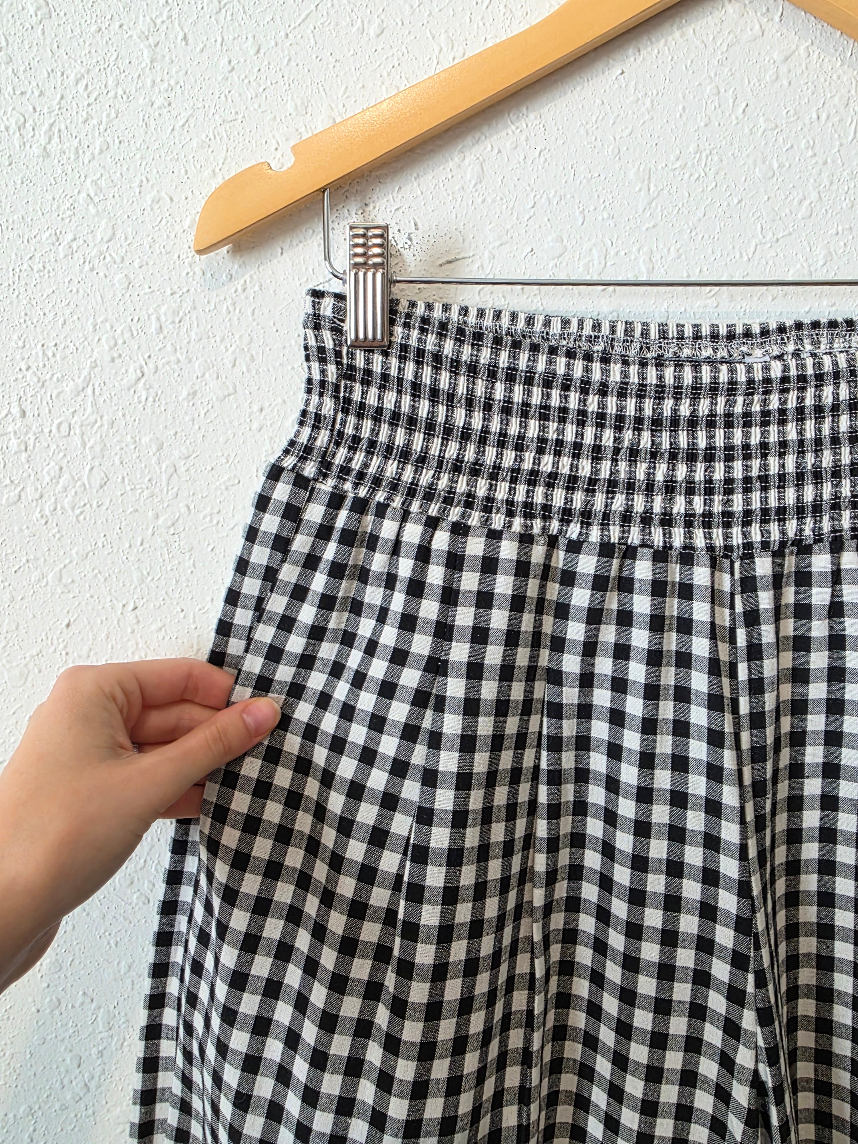 NEW Gingham Wide Leg Pants (M)