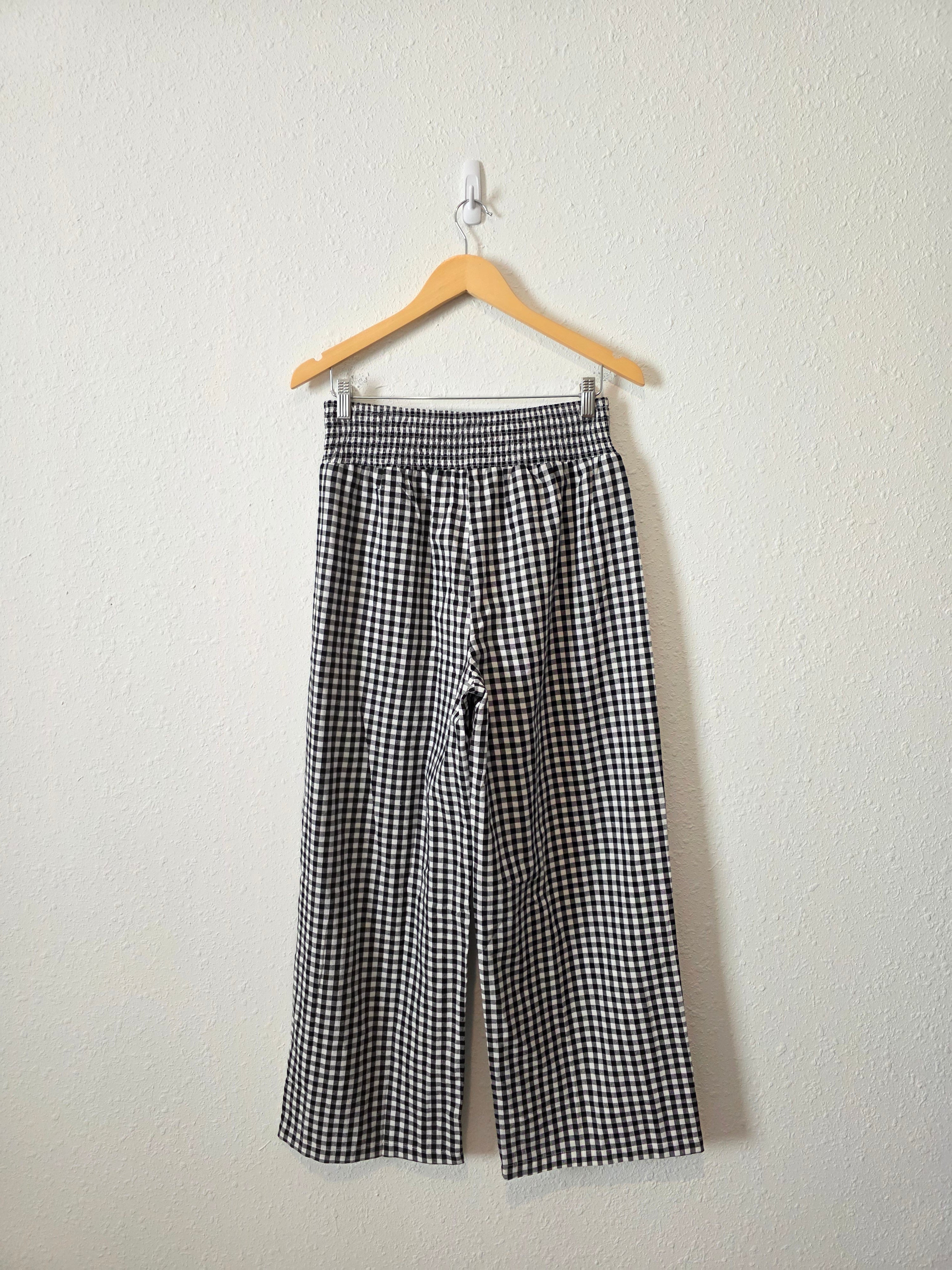 NEW Gingham Wide Leg Pants (M)