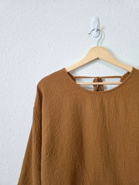 Madewell Textured Babydoll Top (XL)