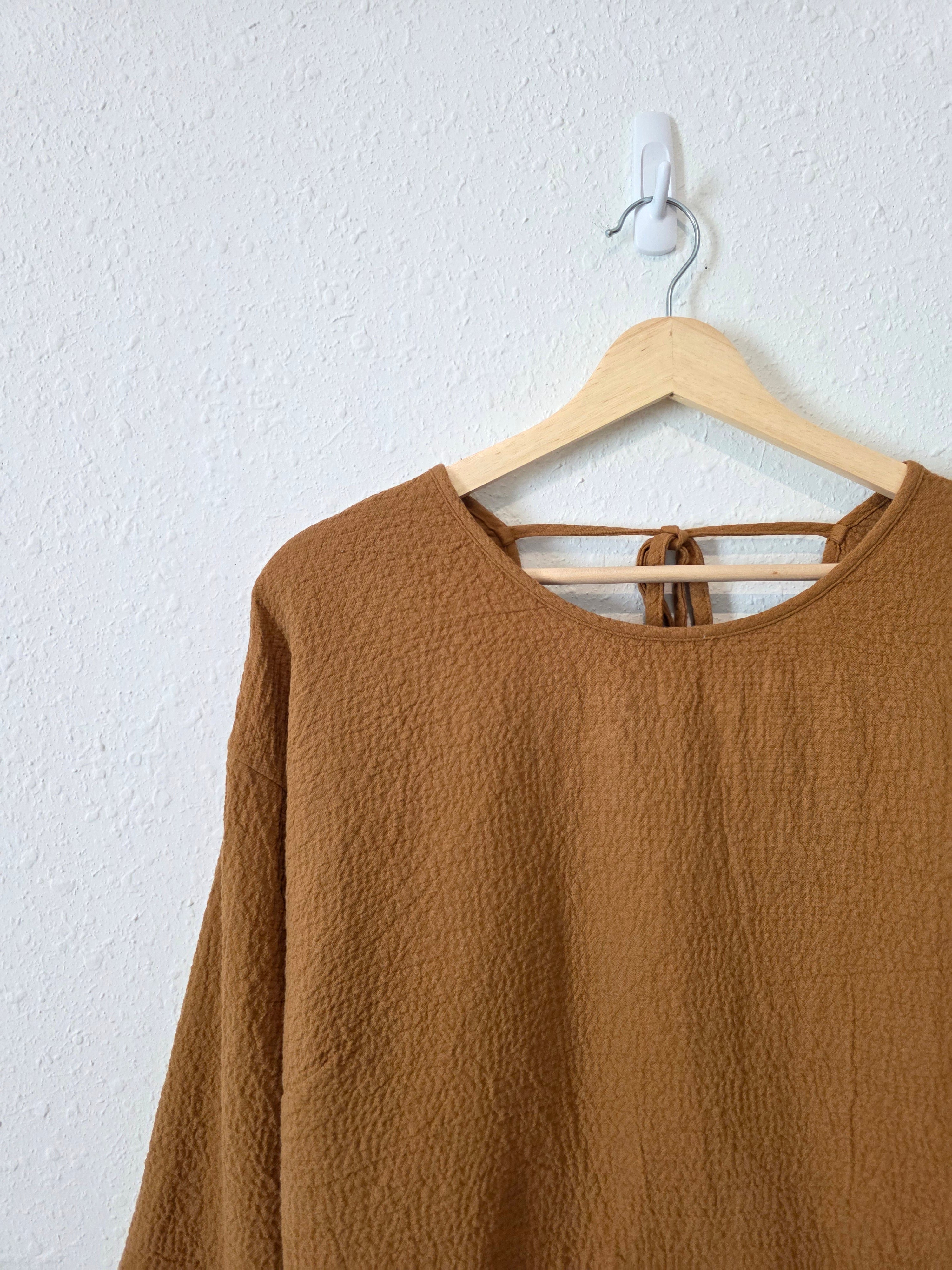 Madewell Textured Babydoll Top (XL)