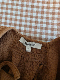 Madewell Textured Babydoll Top (XL)