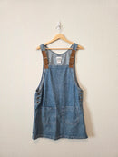 Vintage Denim Overall Dress (L)