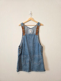 Vintage Denim Overall Dress (L)