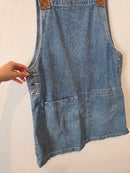 Vintage Denim Overall Dress (L)