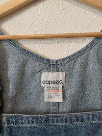 Vintage Denim Overall Dress (L)