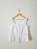 Vintage Cotton Button Front Tank (10)