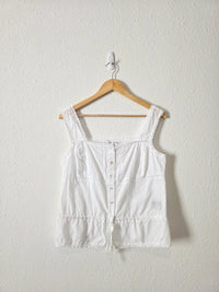 Vintage Cotton Button Front Tank (10)