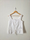 Vintage Cotton Button Front Tank (10)