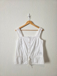 Vintage Cotton Button Front Tank (10)