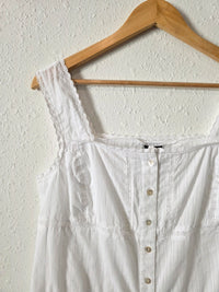 Vintage Cotton Button Front Tank (10)