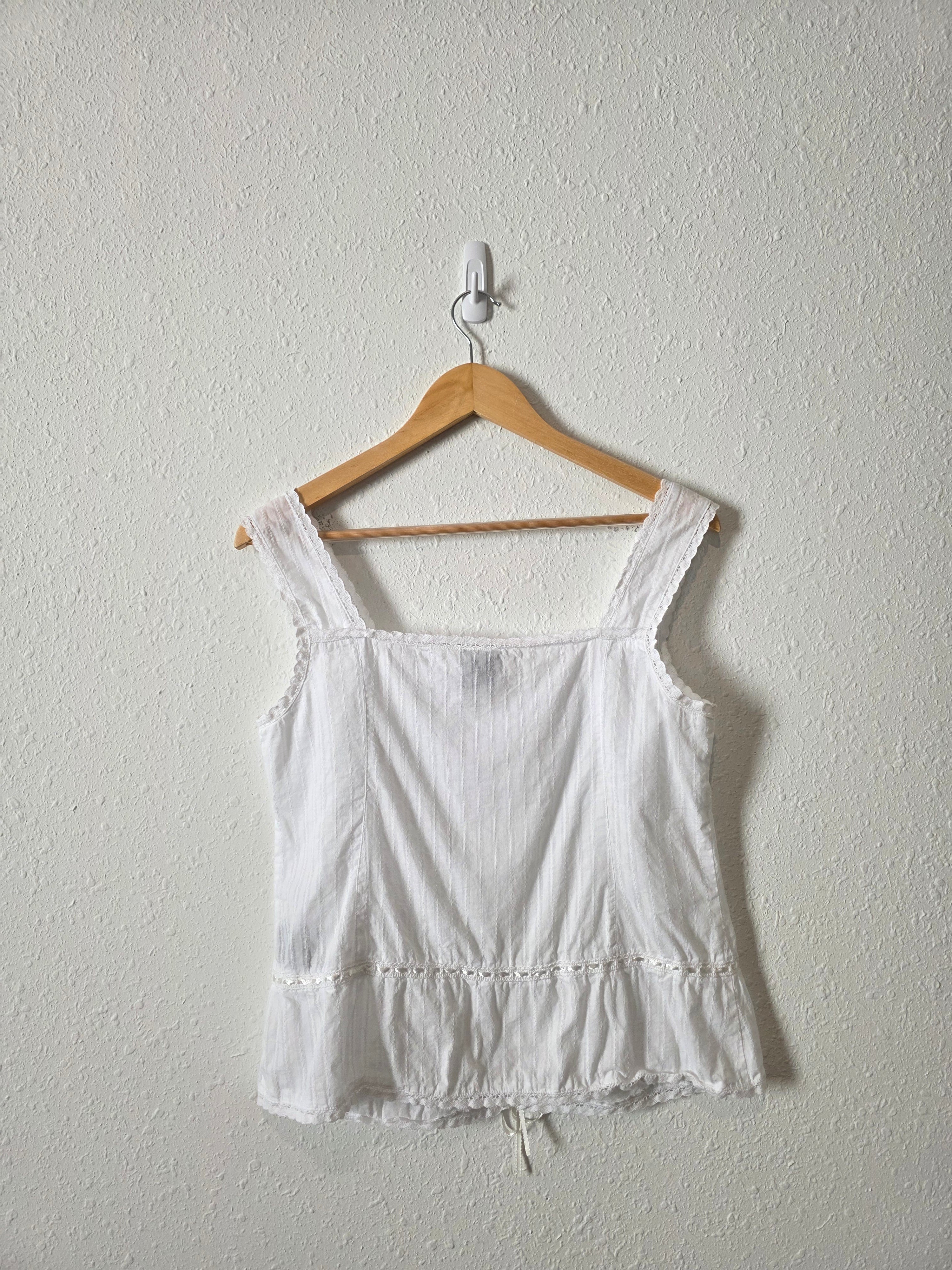 Vintage Cotton Button Front Tank (10)