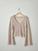 Blu Pepper Crochet Knit Cardigan (M)