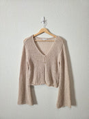 Blu Pepper Crochet Knit Cardigan (M)