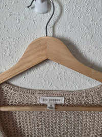 Blu Pepper Crochet Knit Cardigan (M)