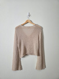 Blu Pepper Crochet Knit Cardigan (M)