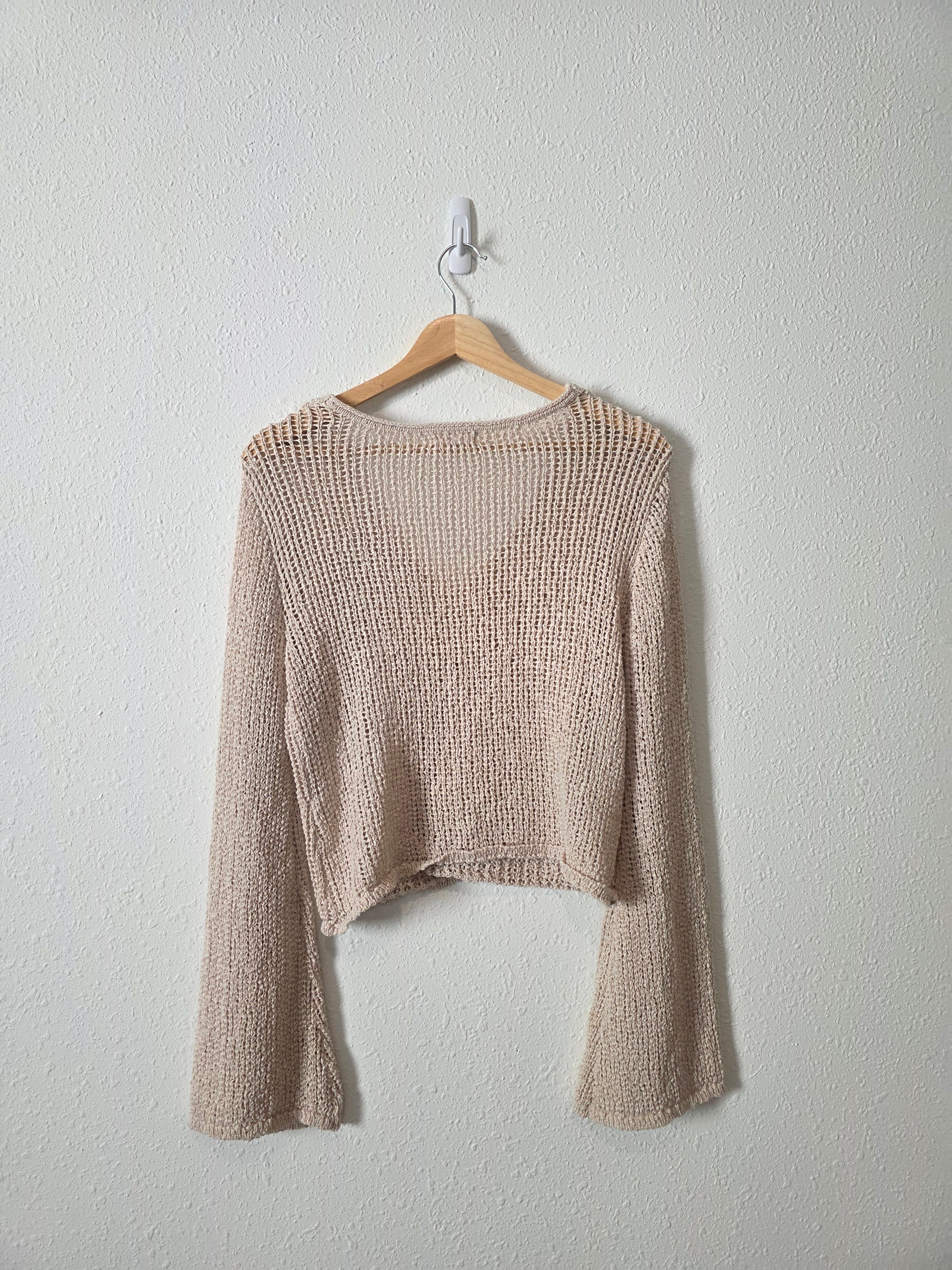 Blu Pepper Crochet Knit Cardigan (M)