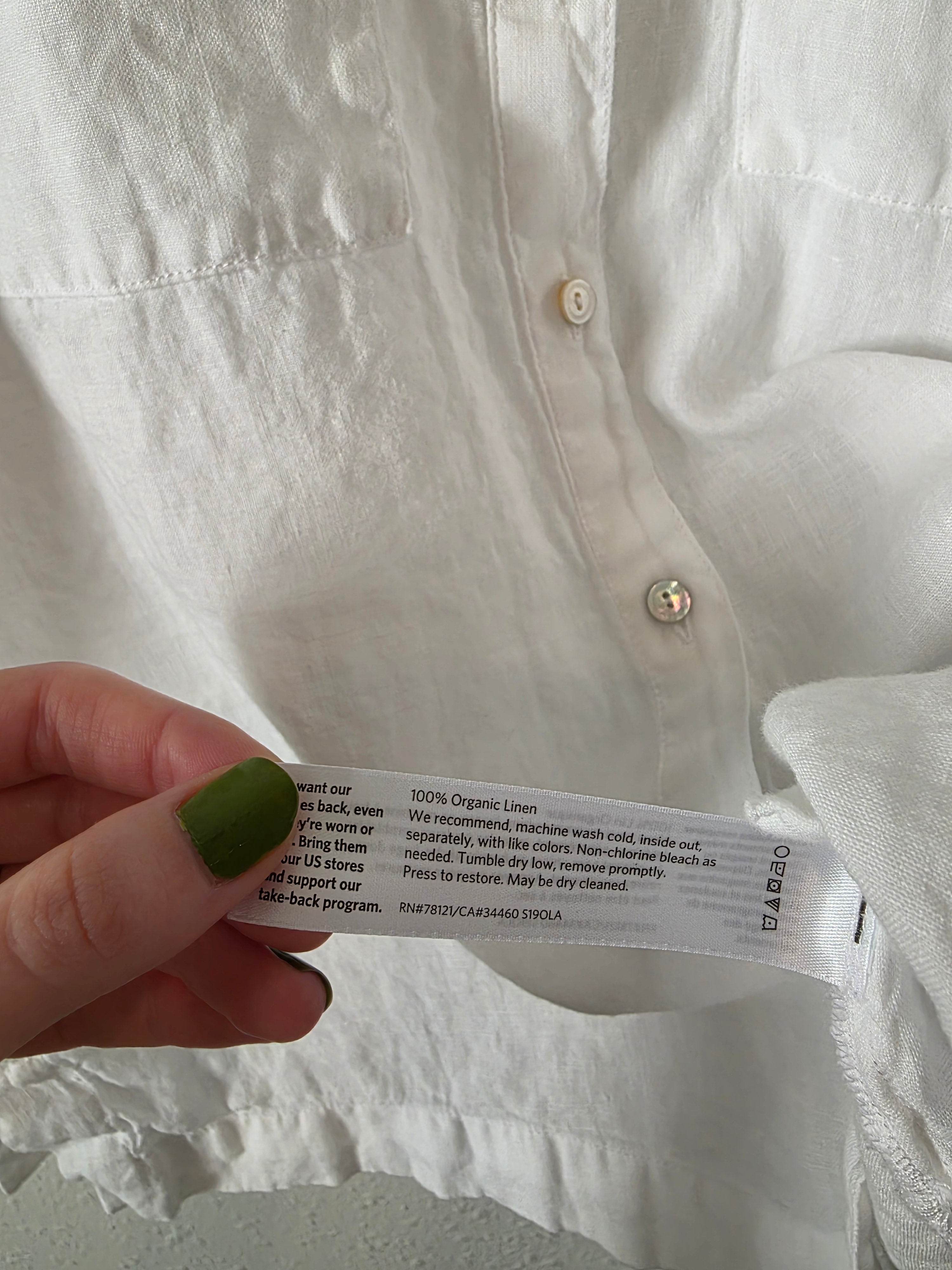 Eileen Fisher Linen Boxy Shirt (SP)
