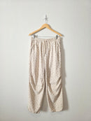 Dainty Floral Drawstring Pants (M)