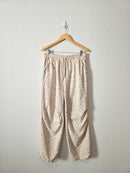 Dainty Floral Drawstring Pants (M)