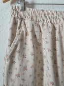 Dainty Floral Drawstring Pants (M)
