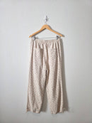 Dainty Floral Drawstring Pants (M)