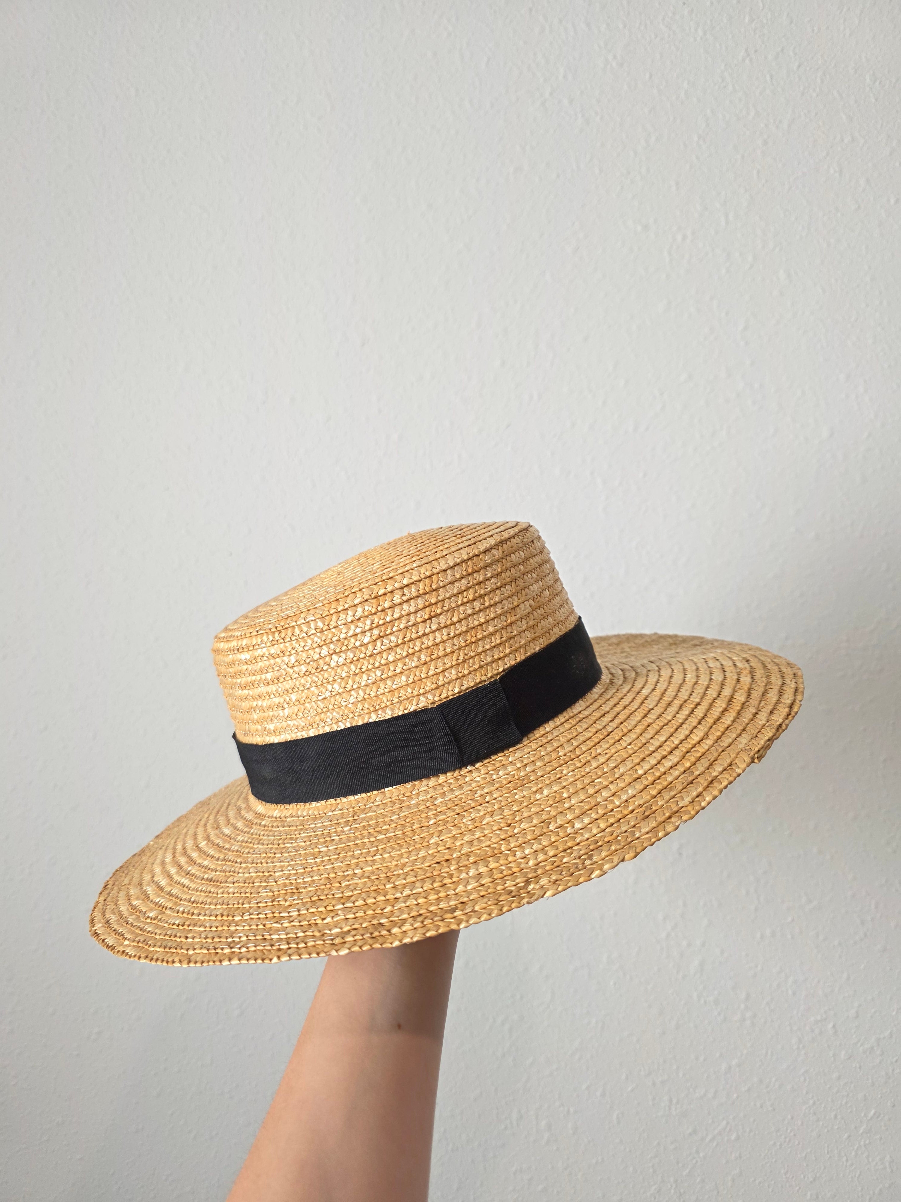 Wide Brim Beachy Straw Hat (OS)