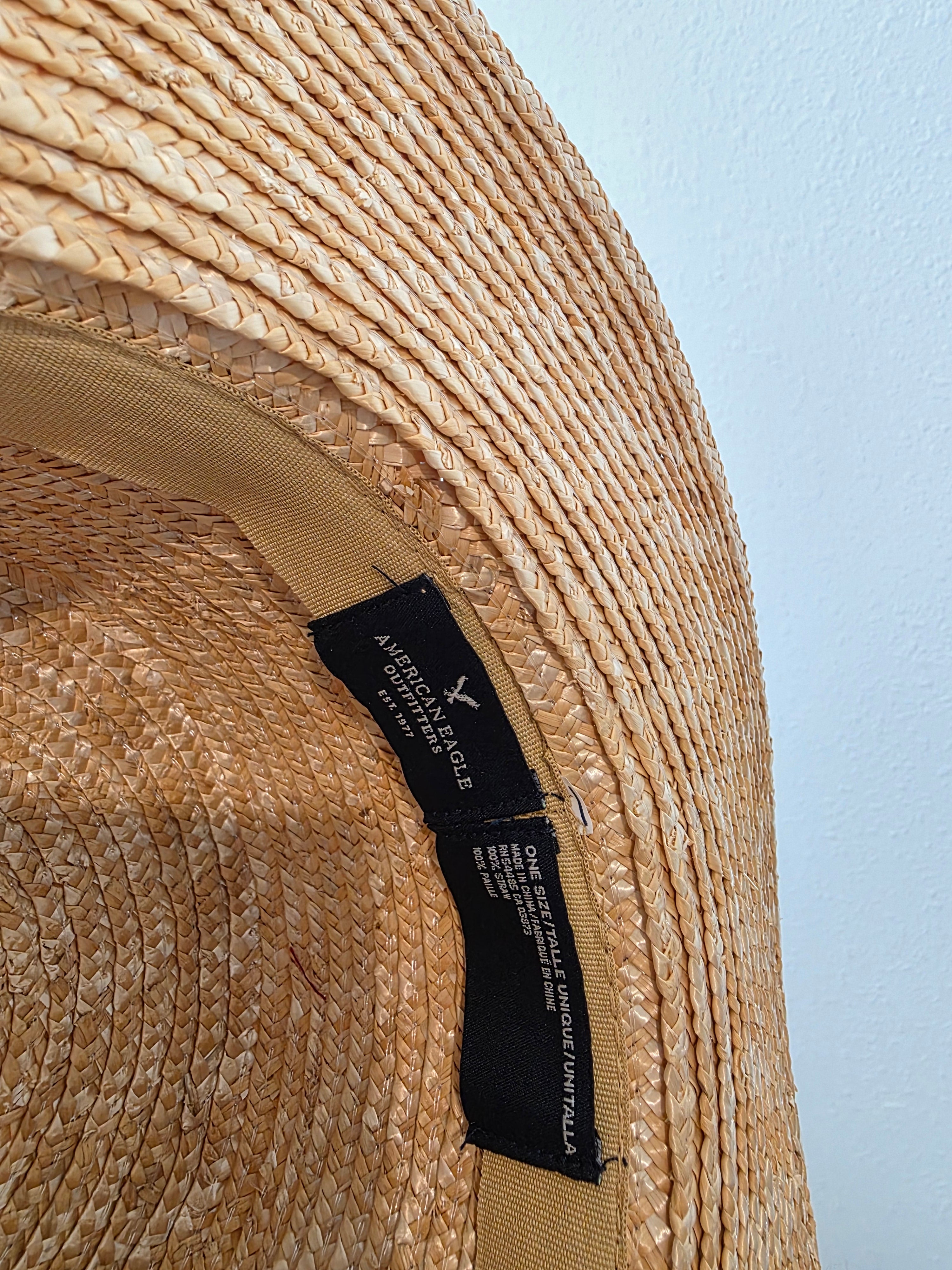 Wide Brim Beachy Straw Hat (OS)