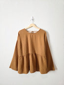 Madewell Textured Babydoll Top (XL)