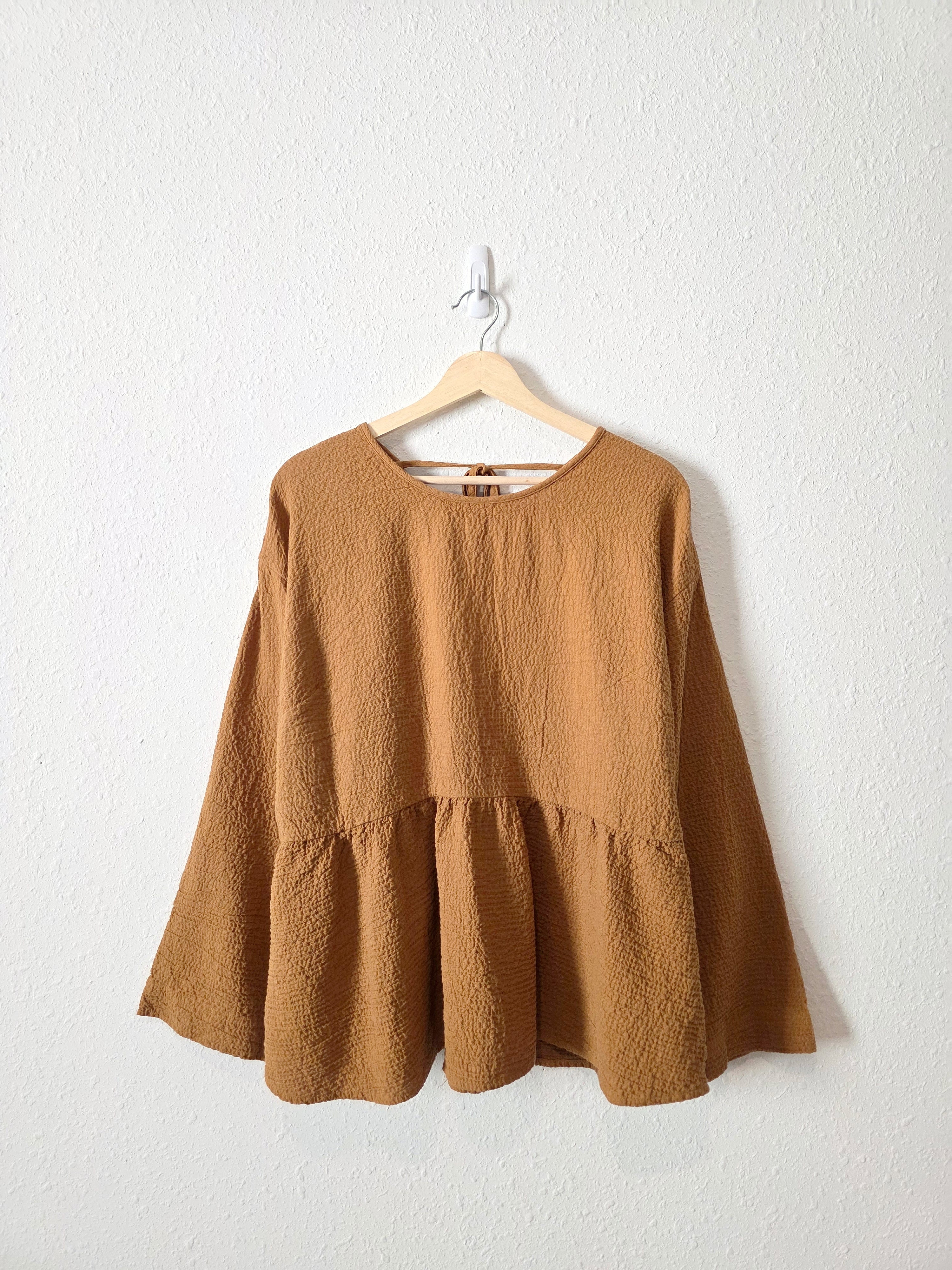Madewell Textured Babydoll Top (XL)