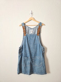 Vintage Denim Overall Dress (L)