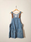 Vintage Denim Overall Dress (L)