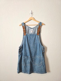 Vintage Denim Overall Dress (L)
