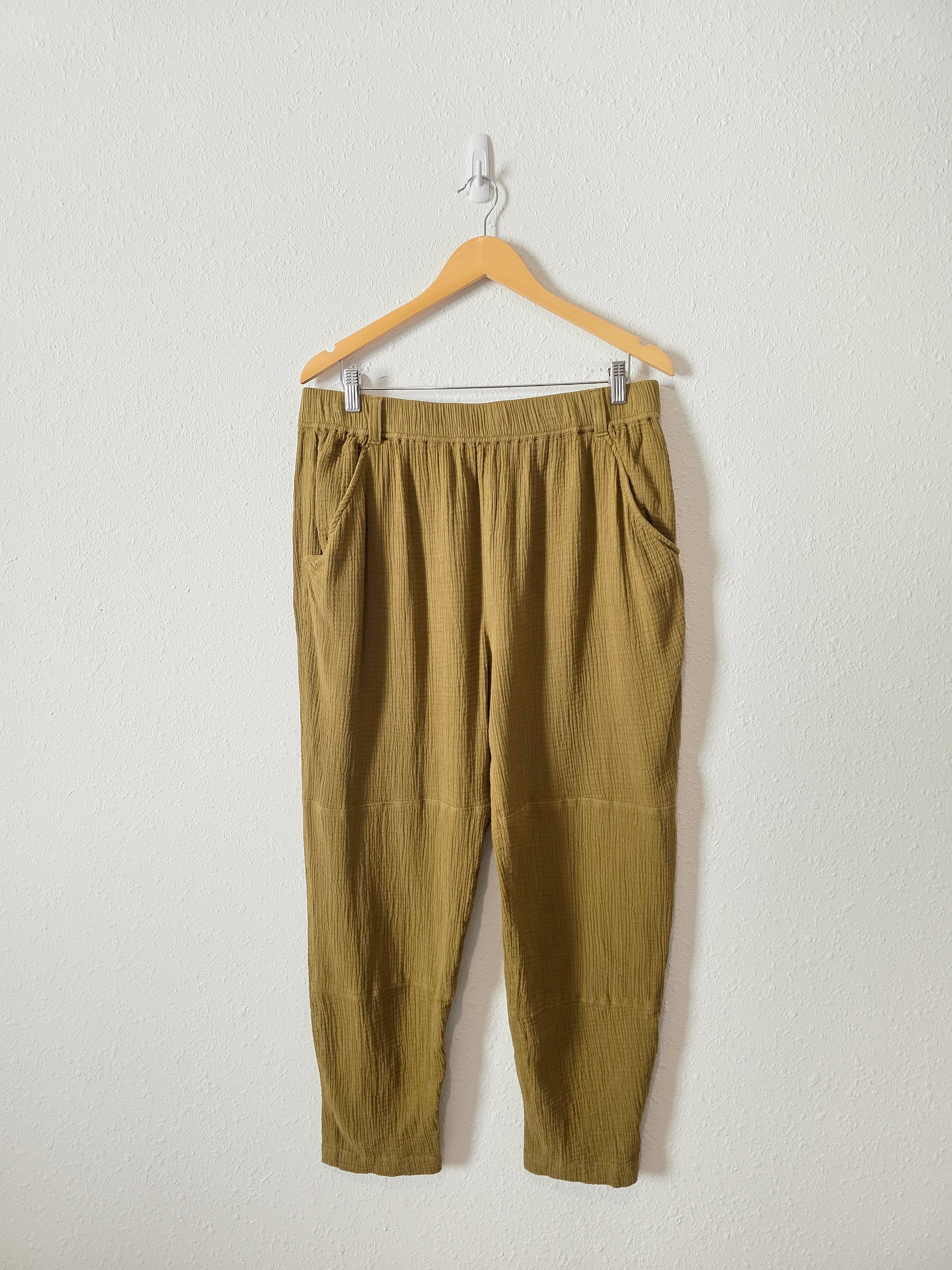 Garnet Hill Relaxed Gauze Pants (L)