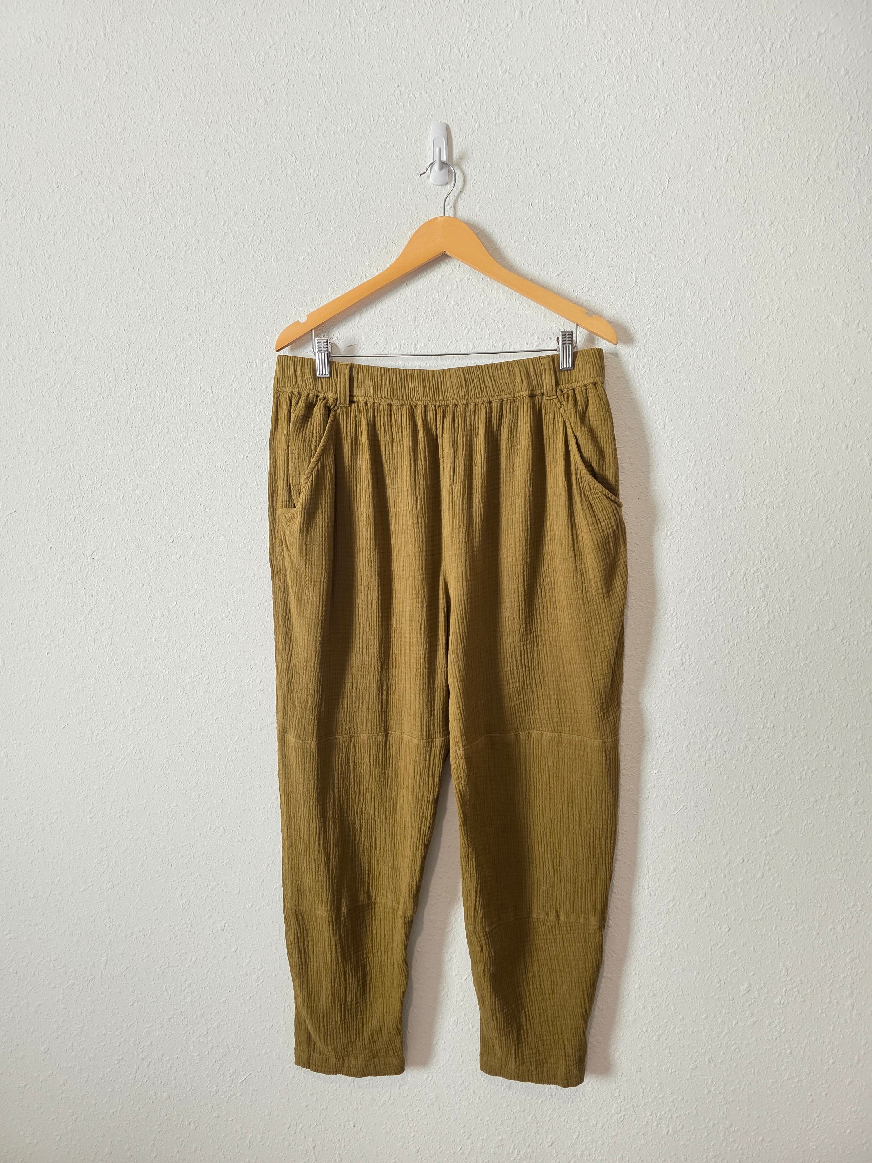 Garnet Hill Relaxed Gauze Pants (L)