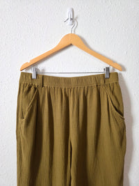 Garnet Hill Relaxed Gauze Pants (L)