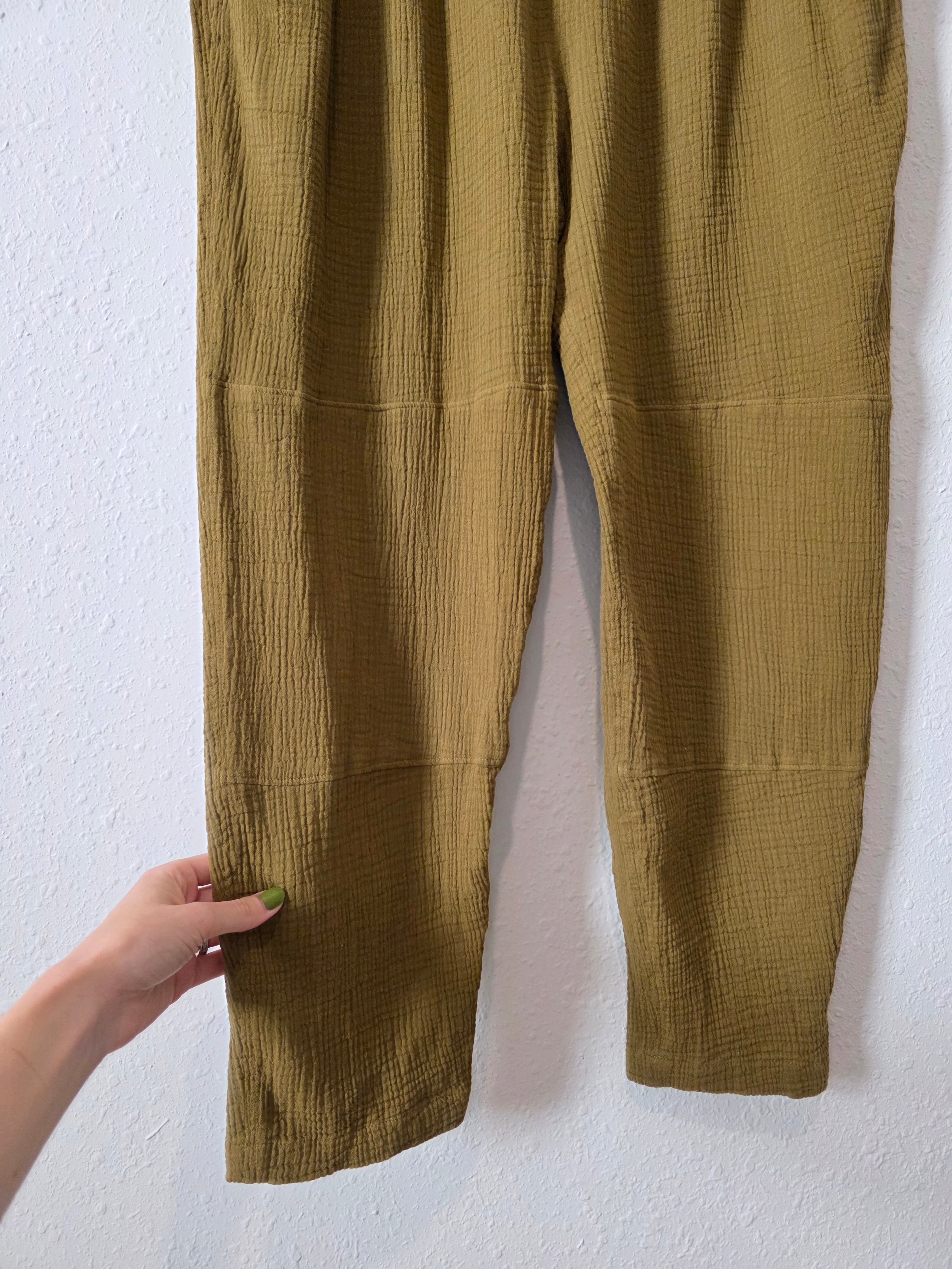 Garnet Hill Relaxed Gauze Pants (L)