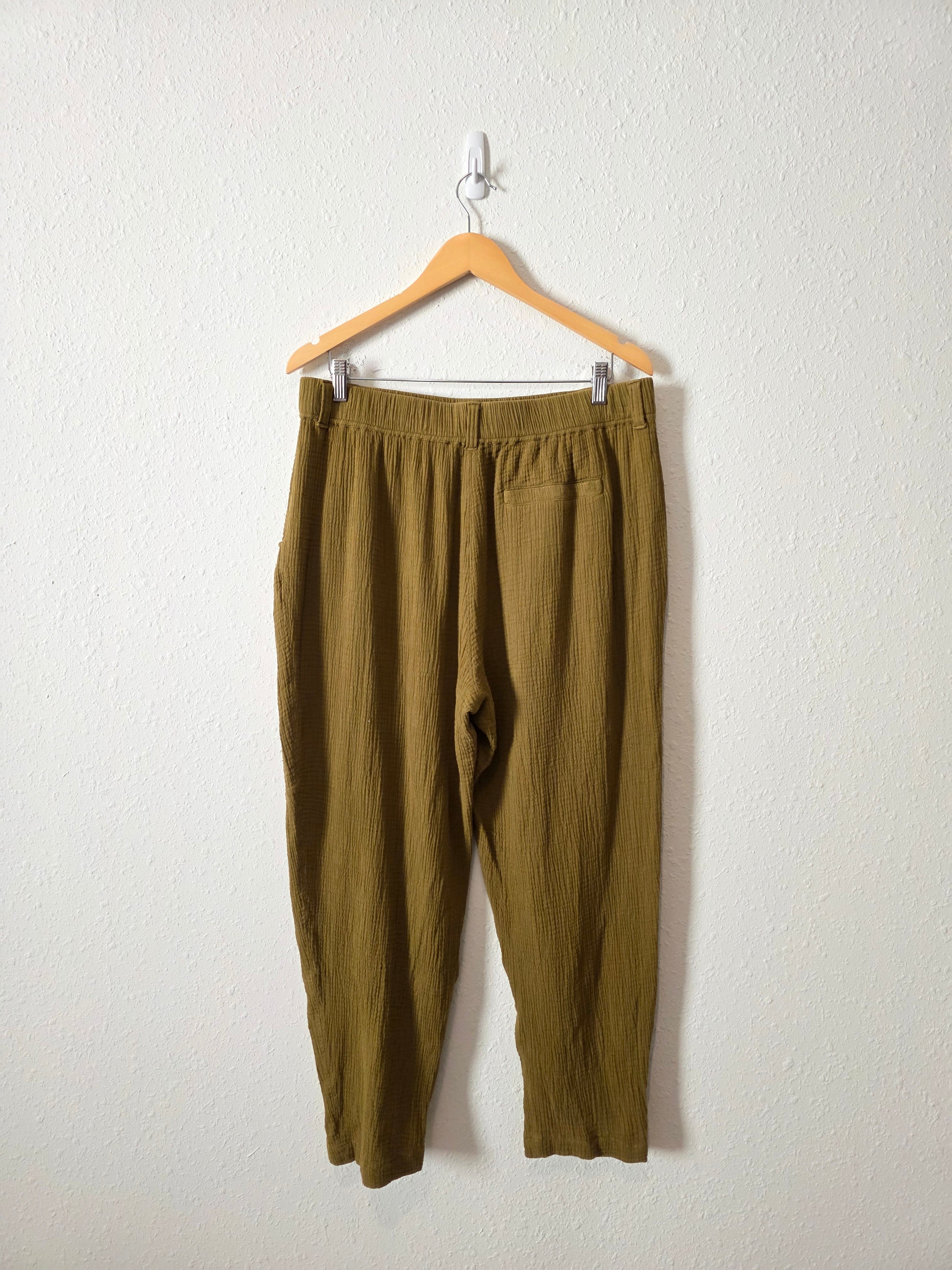 Garnet Hill Relaxed Gauze Pants (L)