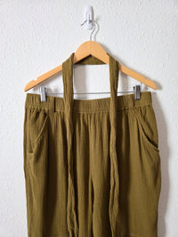 Garnet Hill Relaxed Gauze Pants (L)
