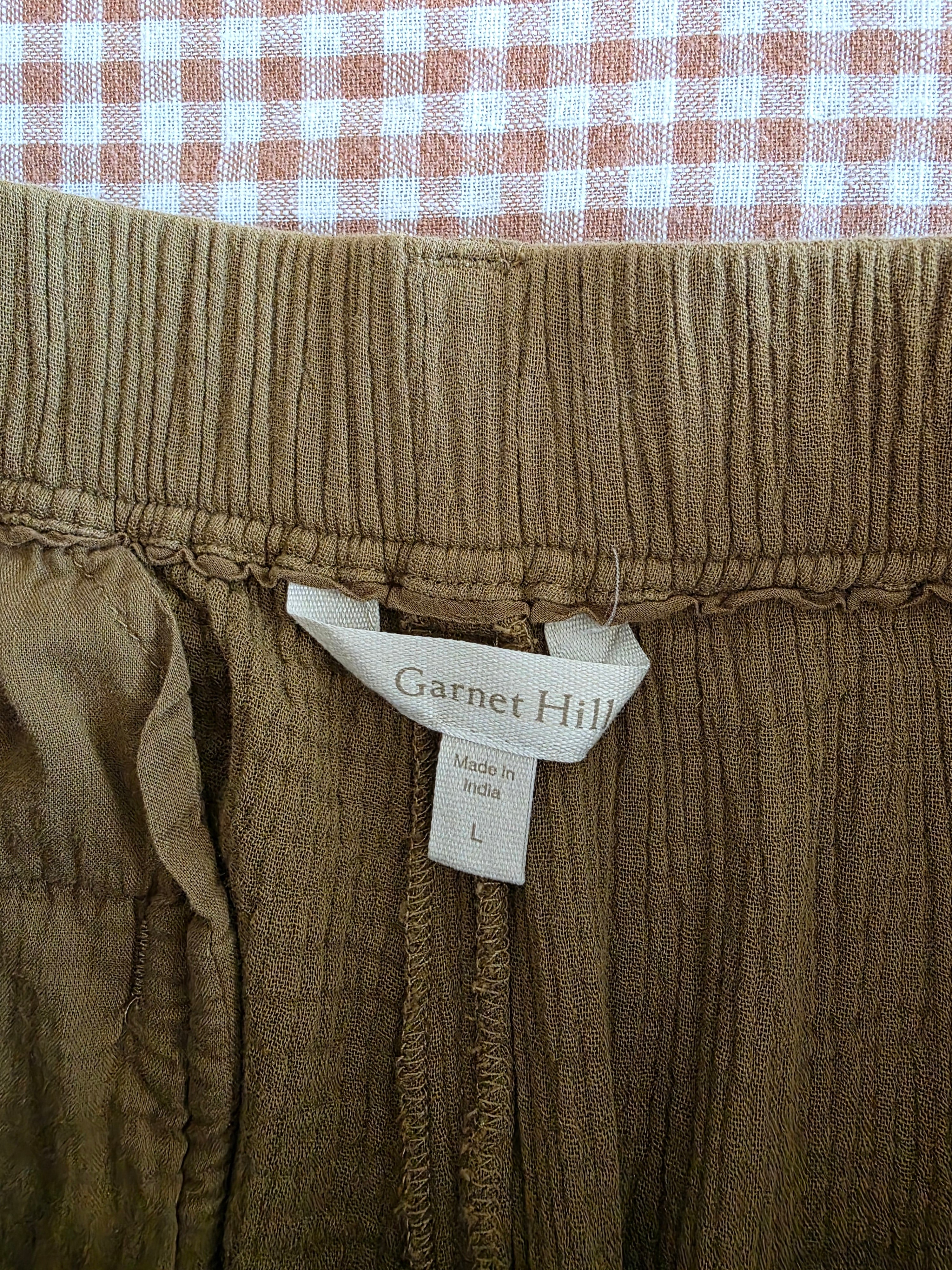 Garnet Hill Relaxed Gauze Pants (L)