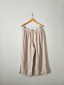 Neutral Wide Leg Linen Pants (XL)