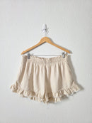 Aerie Oat Linen Blend Shorts (XL)