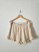 Aerie Oat Linen Blend Shorts (XL)