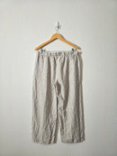 Striped Wide Leg Linen Pants (XL)