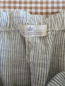 Striped Wide Leg Linen Pants (XL)